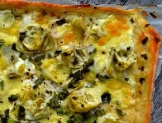 Pizza artichaut aillet 4pers