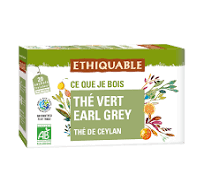 Thé vert earl grey Ceylan BIO 20 sachets 36 gr
