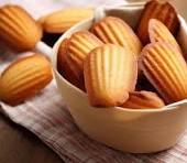 Madeleines fourrées (myrtilles)