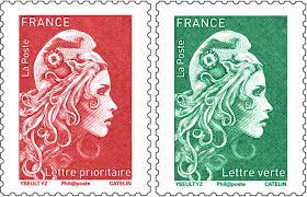 Carnet timbres vertsx12
