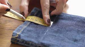 Ourlet pantalon mach. Avec fente